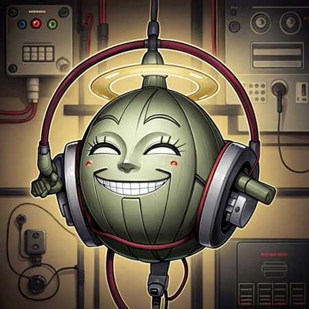 04364-2771570020-a creature ents, is tripmachine, yugioh style, yugioh monster, solo, halo, smile, grin, robot, cable, floating.jpg